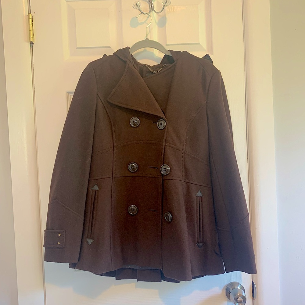 Used, M60 miss sixty, brown wool elegant coat.